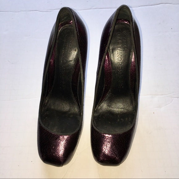 Te Casan Platform Stiletto Purple Sz 37.5 - Picture 3 of 5